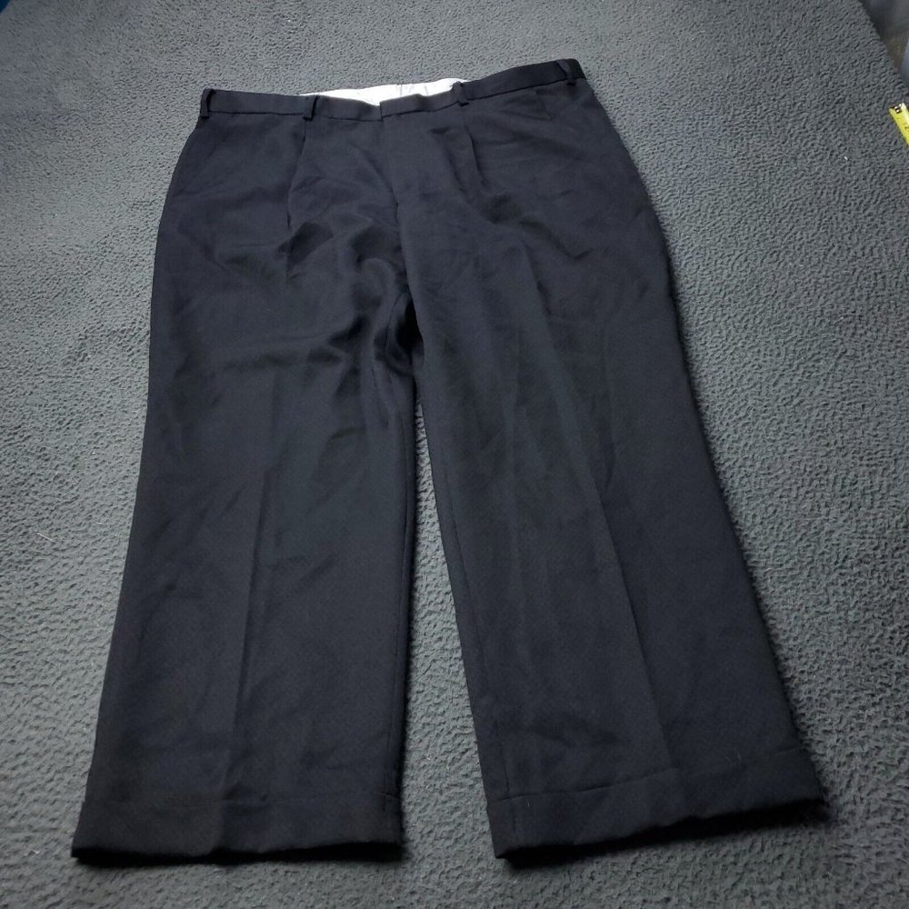 Montique Polyester Dress Pants Black Mens 42 x27